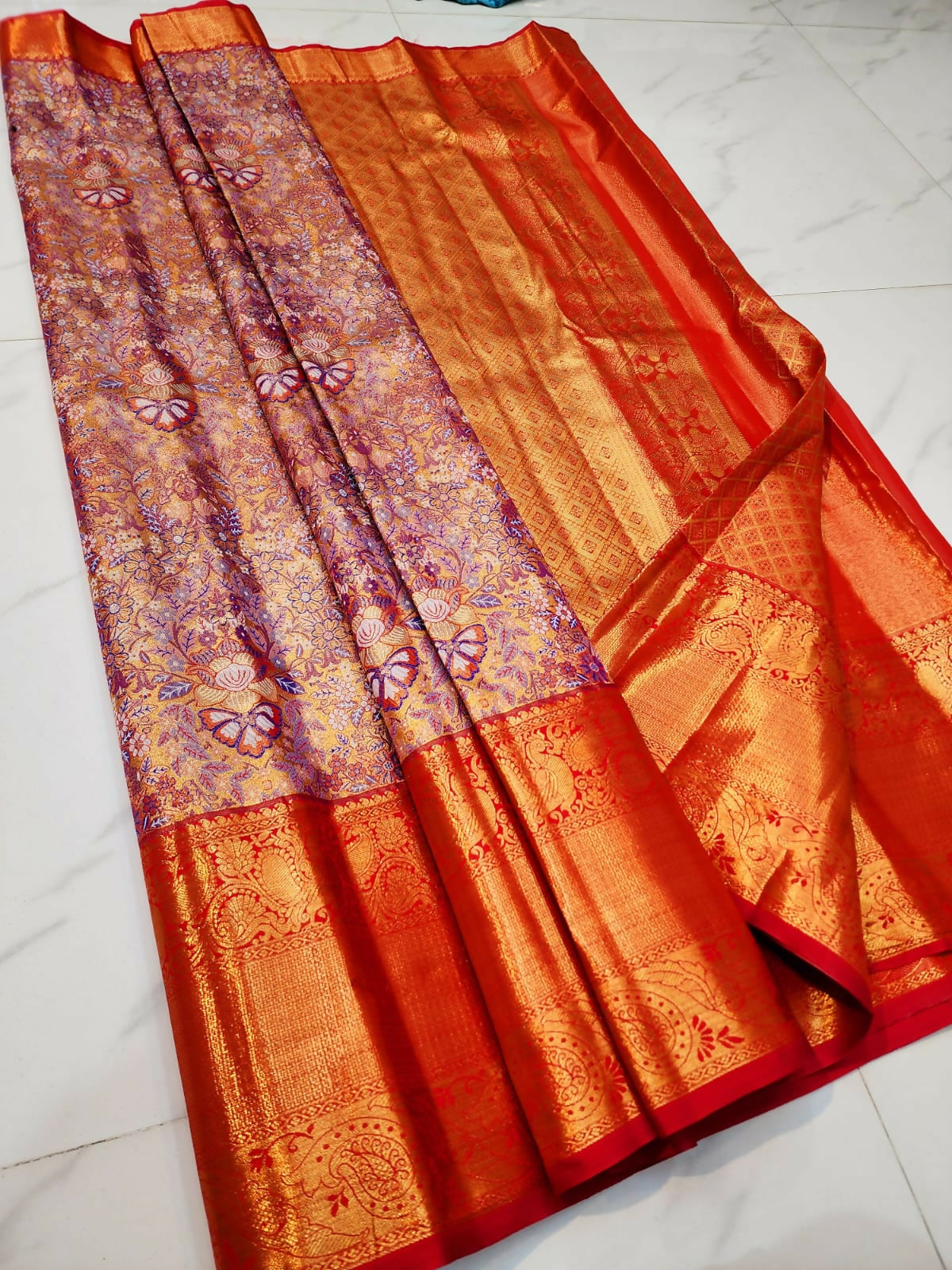Smooth Drape Silk - Semi-Tissue Kanchi Bridal Sarees