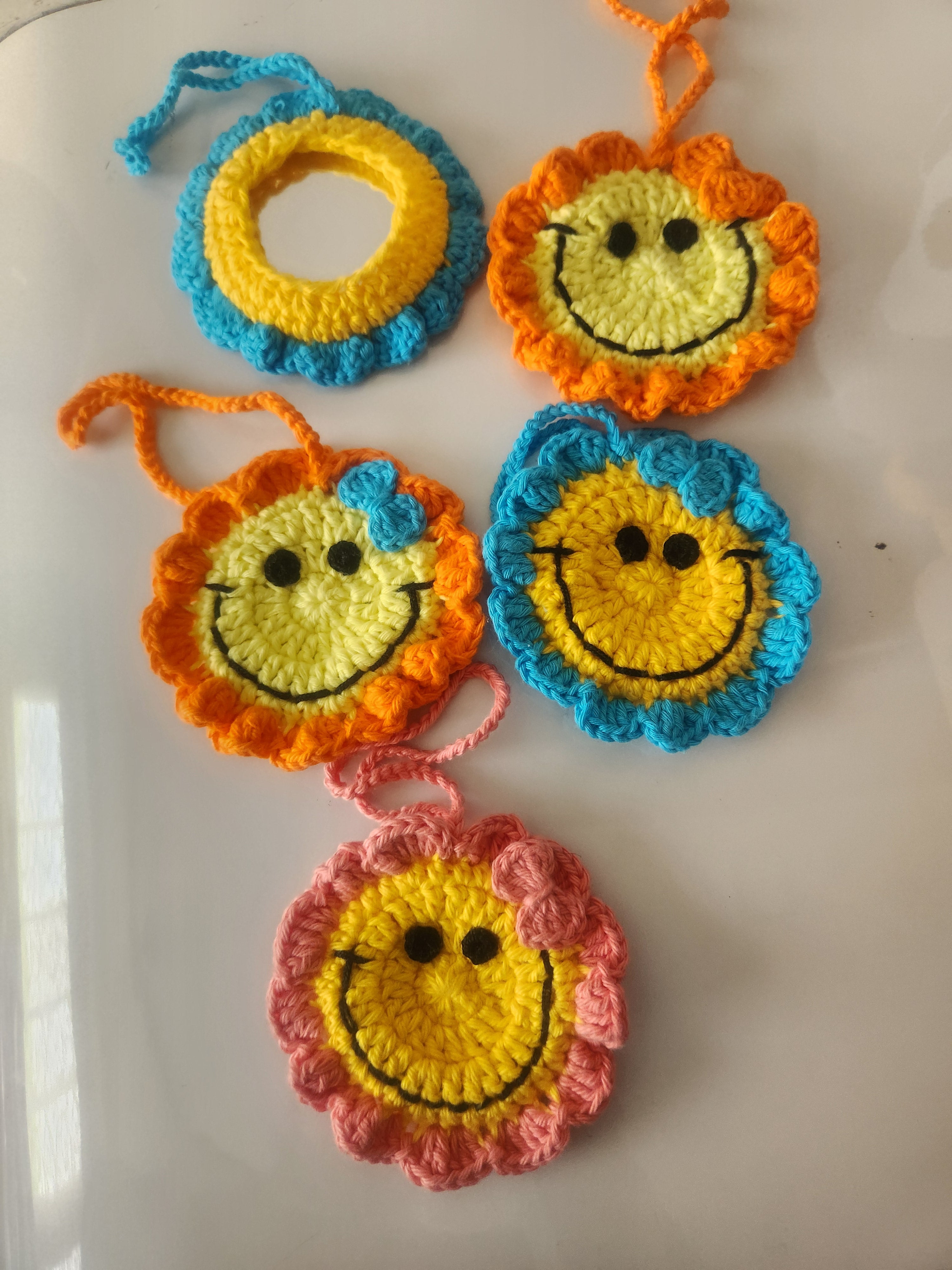 Handmade crochet bags charm