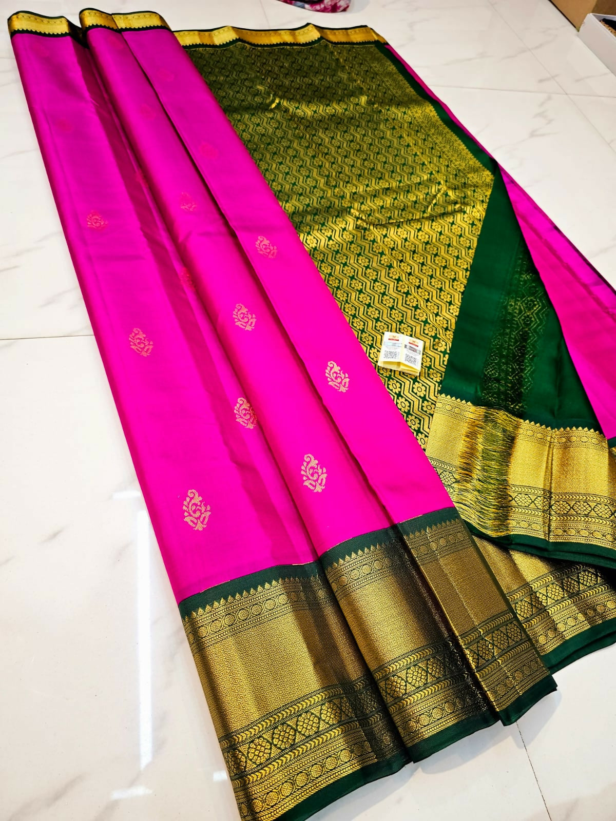 Fusion Kanchi - Pure Handloom Kanchi Pattu Tissue Sarees
