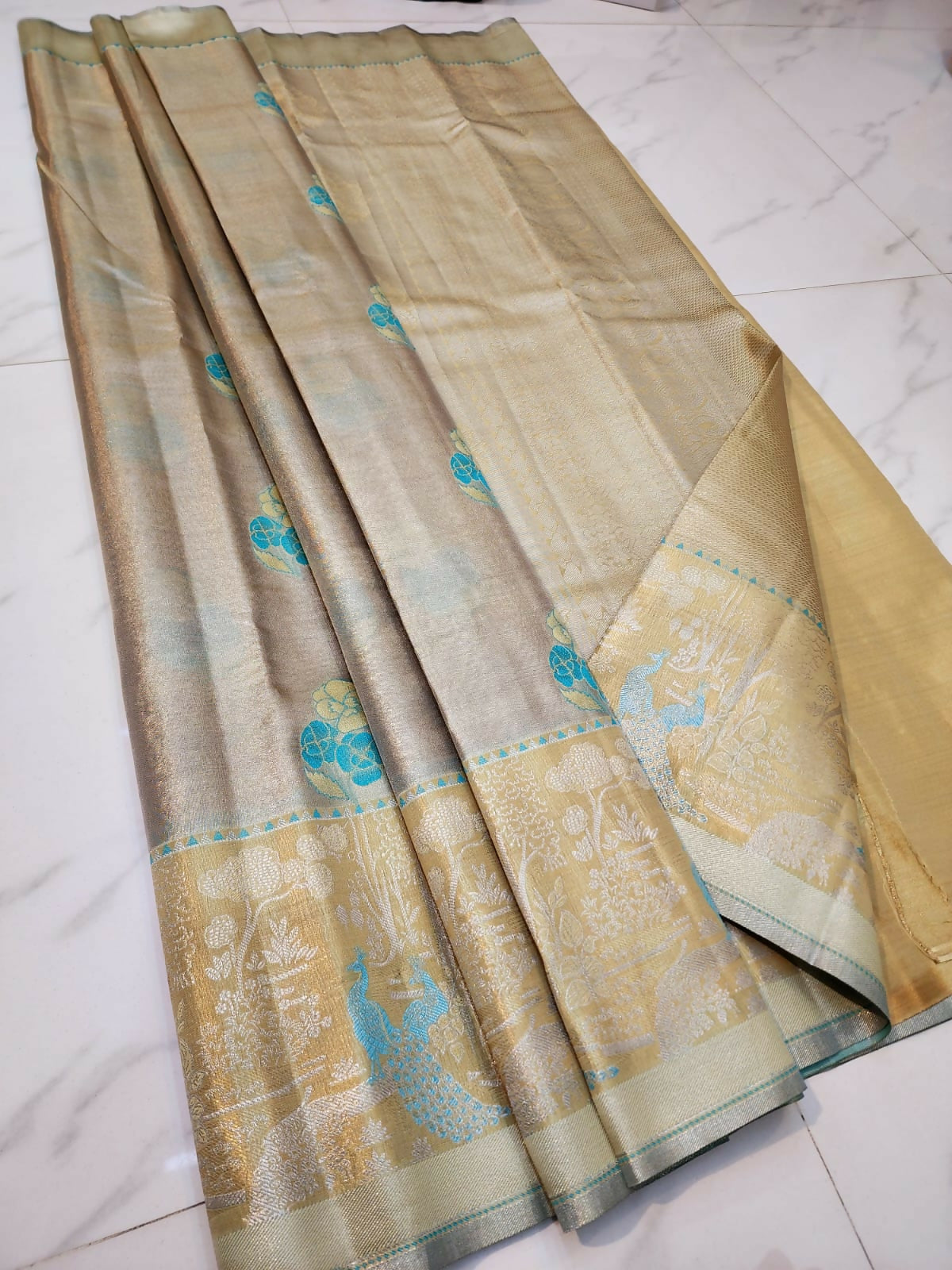 Kanchi Fabric Art - Semi-Tissue Kanchi Bridal Sarees