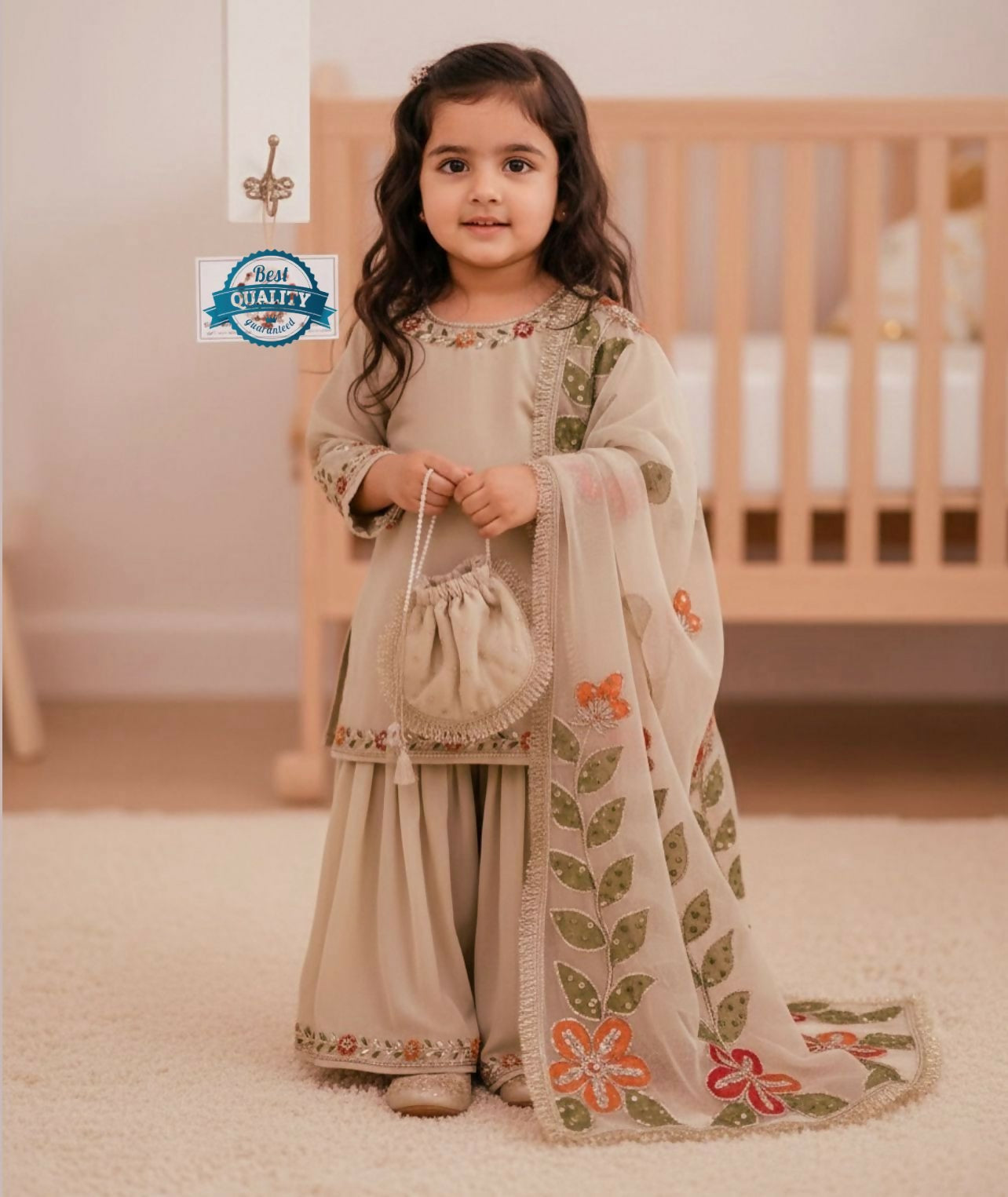 Kids GMY Silk Sharara Set