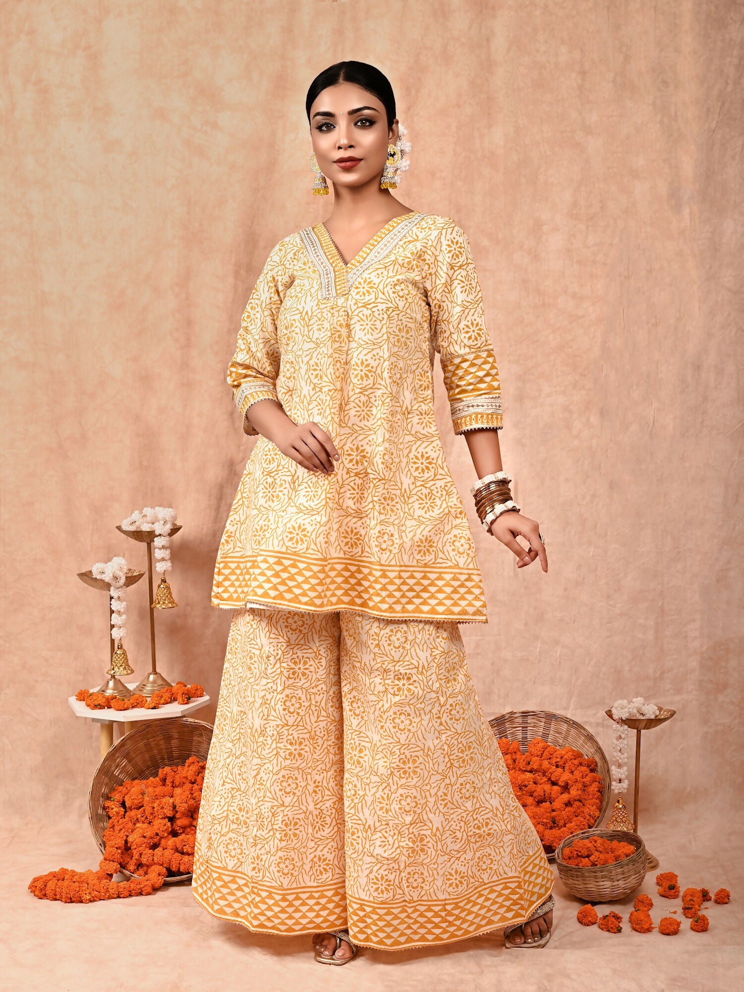Zeenat Chanderi Silk Kurta Set of 2
