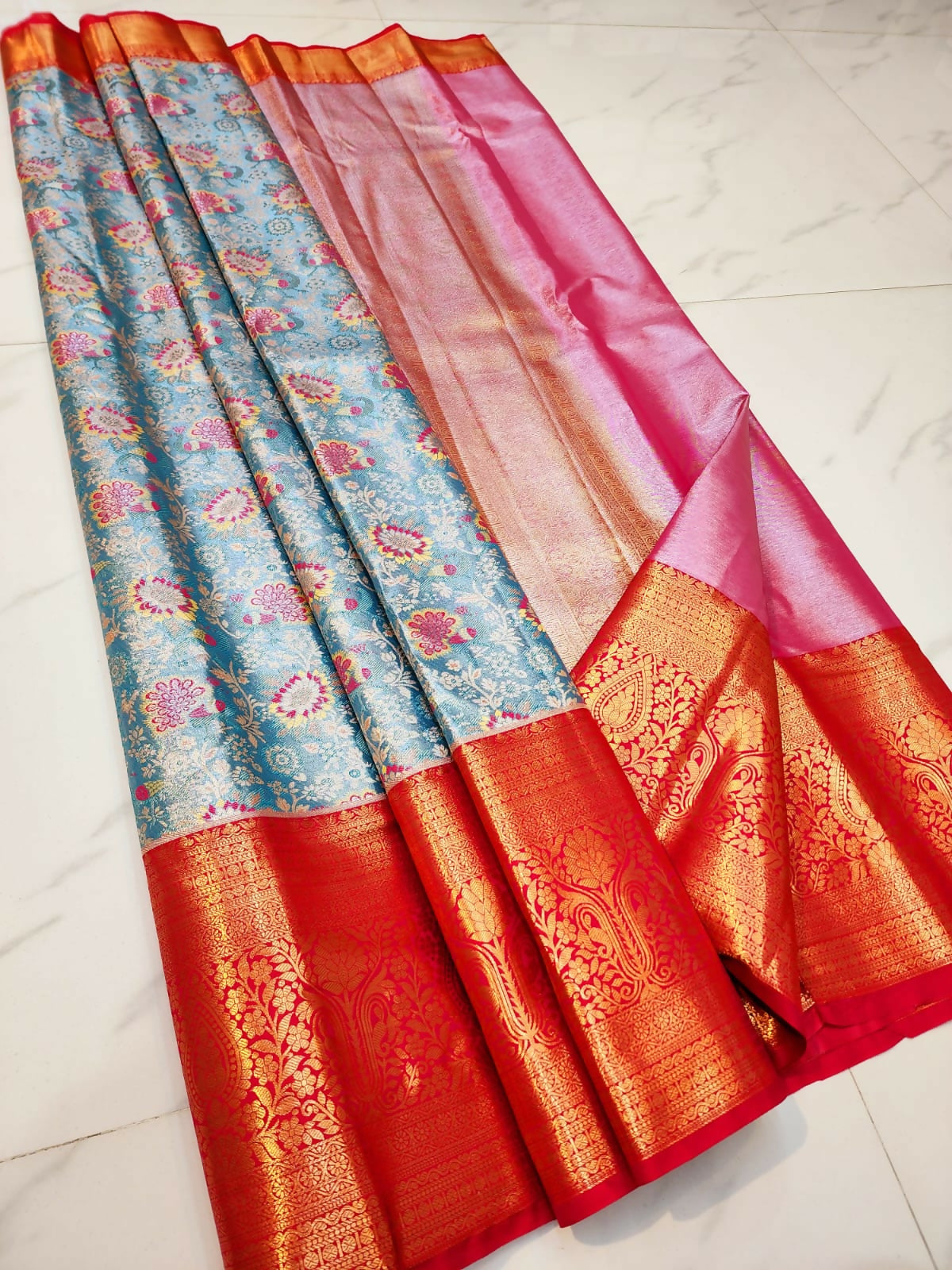 Kanchi Value Blend - Semi-Tissue Kanchi Bridal Sarees