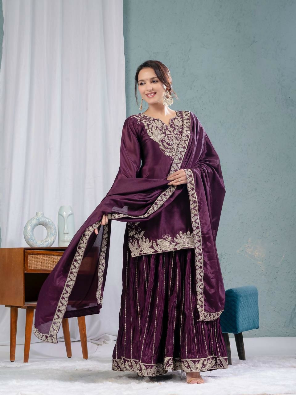 Chinon Sharara Suit Set