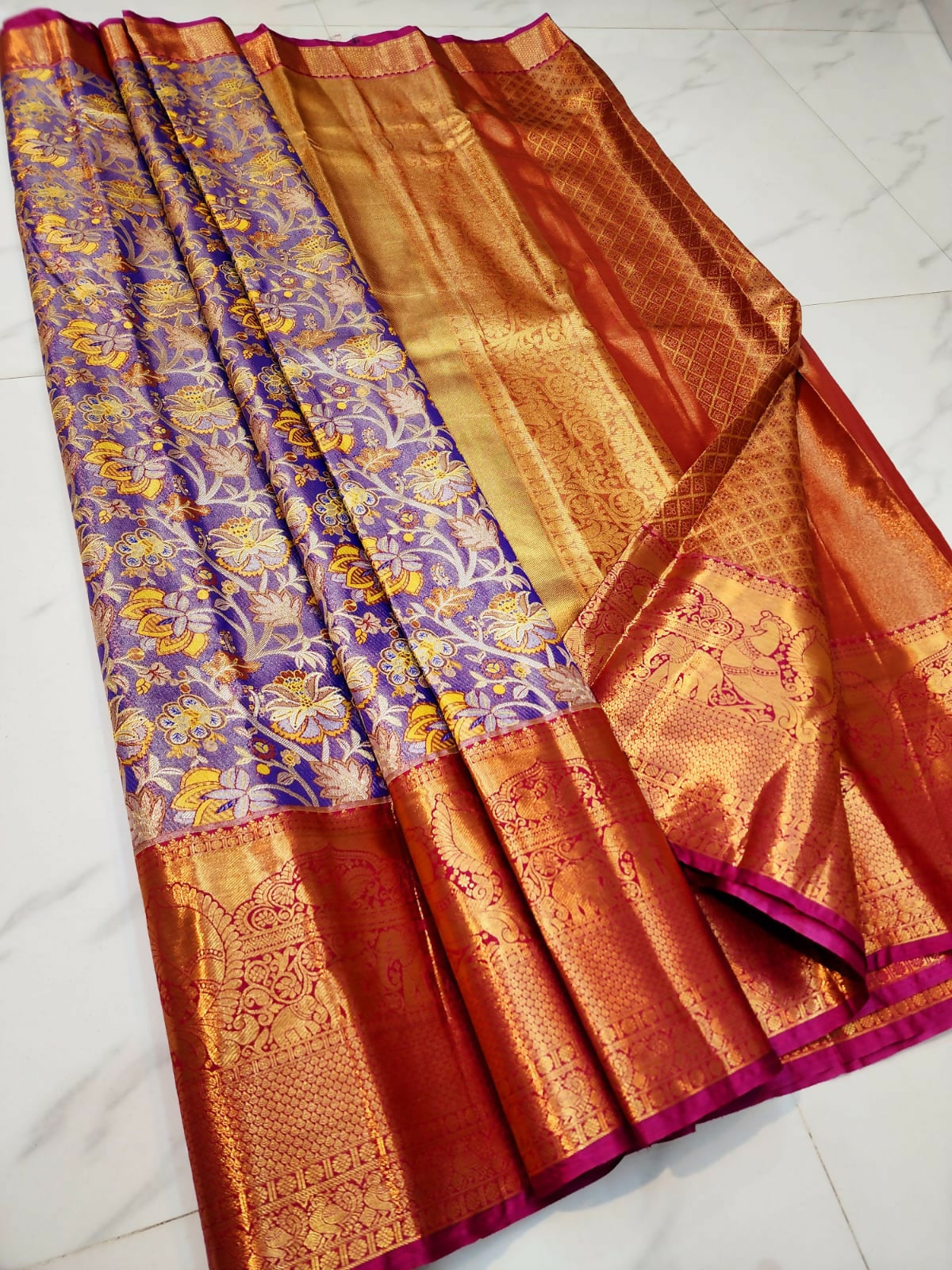 Ethereal Touch Kanchi - Semi-Tissue Kanchi Bridal Sarees