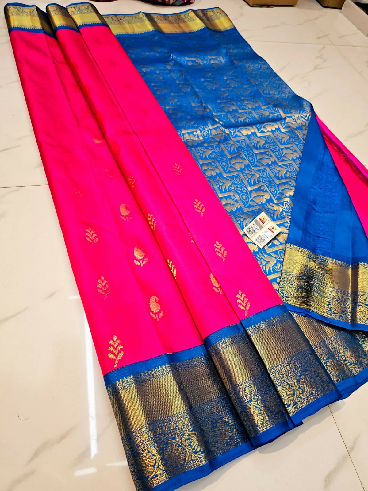 Designer Kanchi - Pure Handloom Kanchi Pattu Tissue Sarees