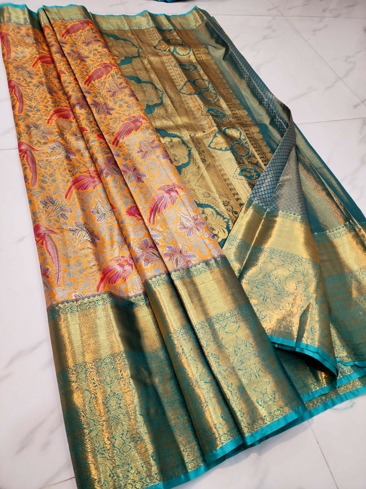 Value for Design - Semi-Tissue Kanchi Bridal Sarees