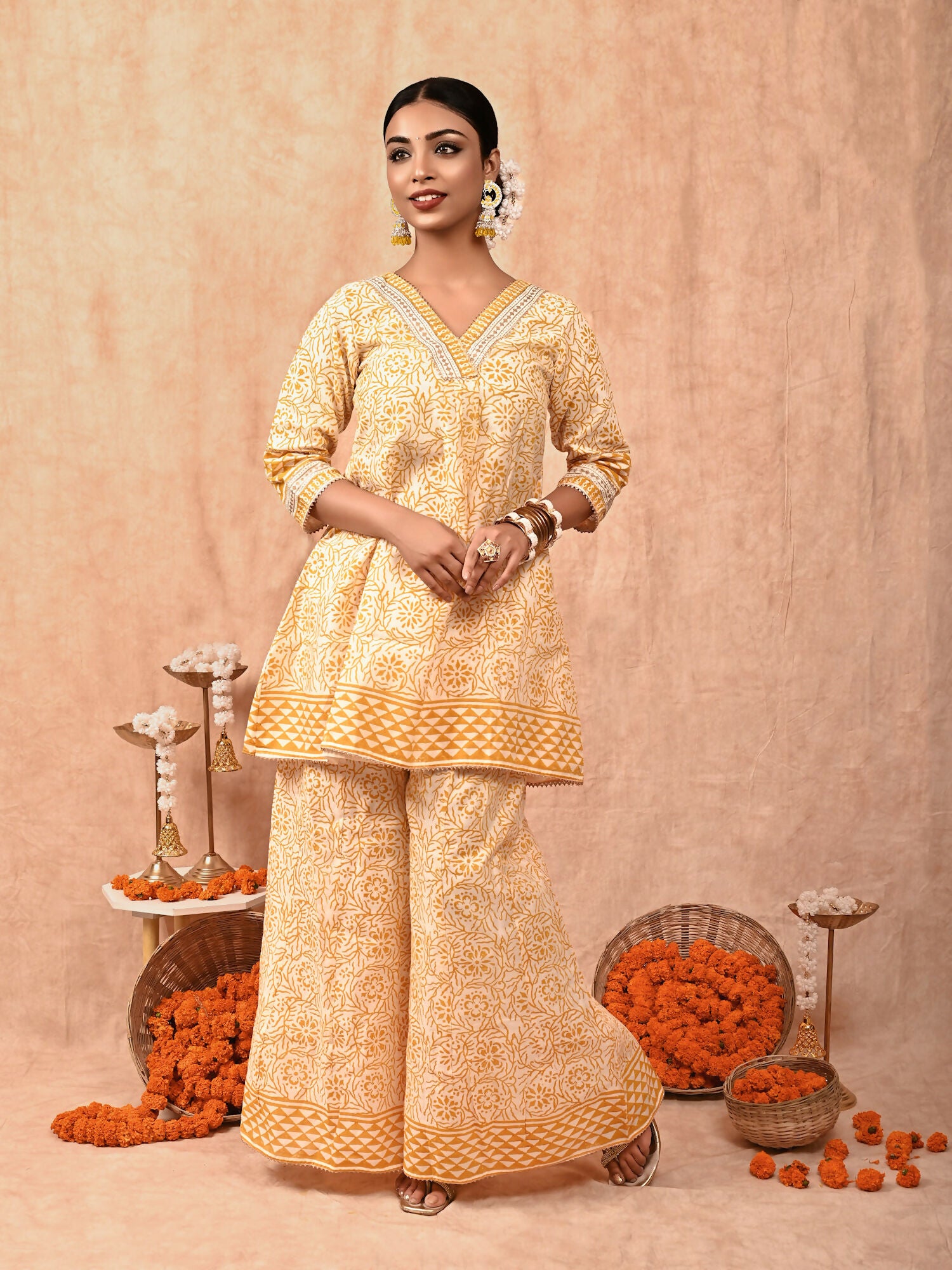 Zeenat Chanderi Silk Kurta Set of 2