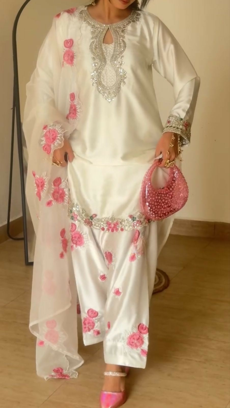 Satin Farshi Suit Set