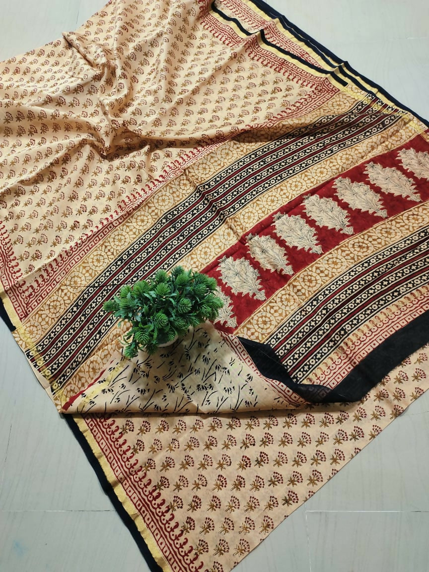 Anvitha Aura- Kalamkari Cotton Silk Saree