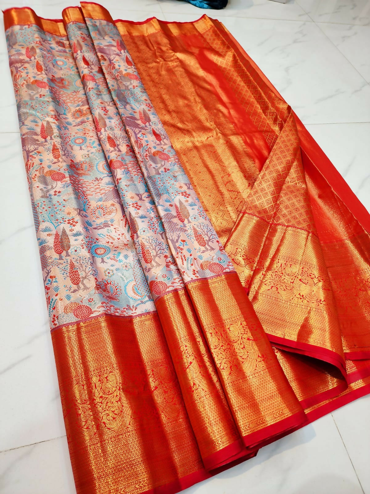 The Royal Look Lite - Semi-Tissue Kanchi Bridal Sarees