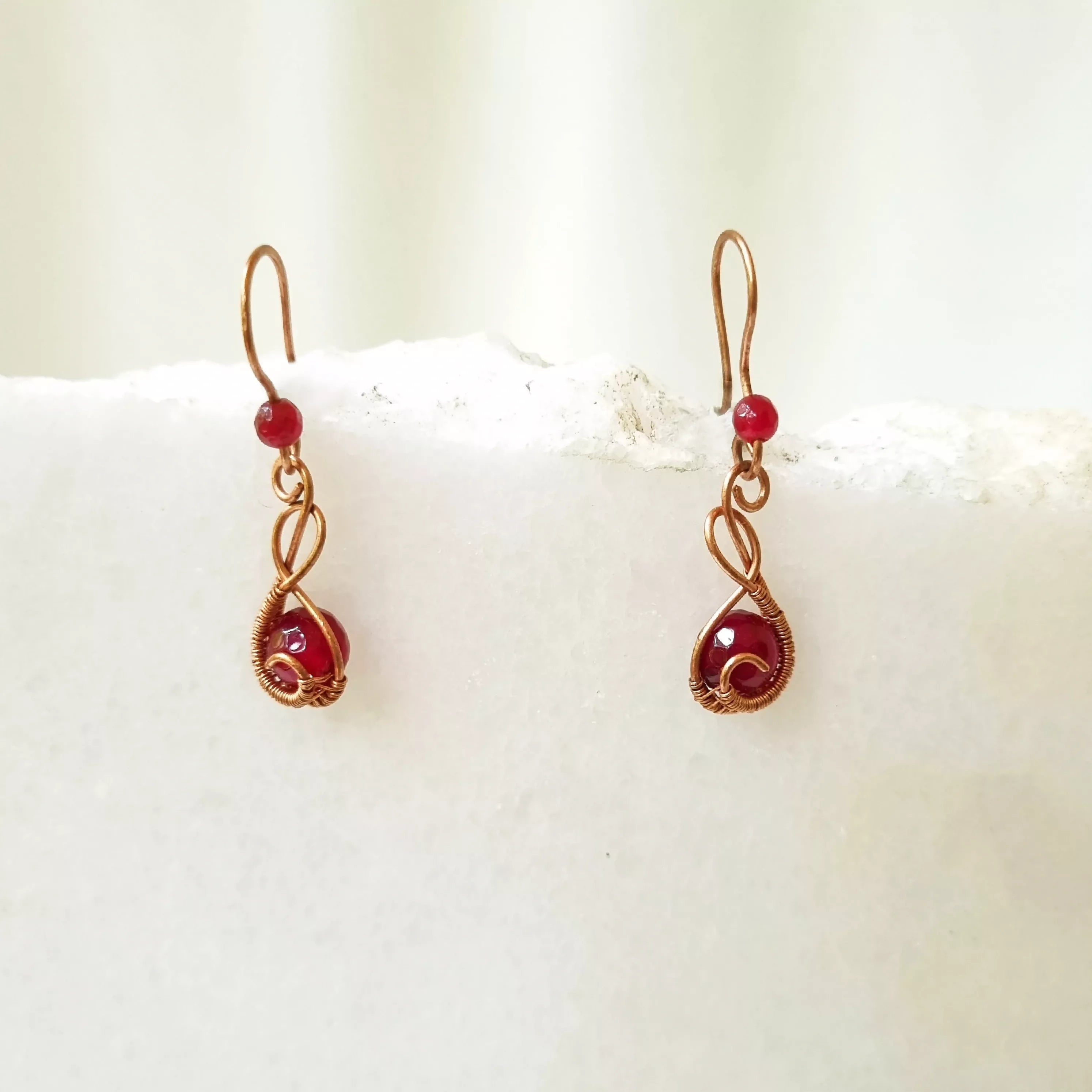 Crimson Court - Earrings