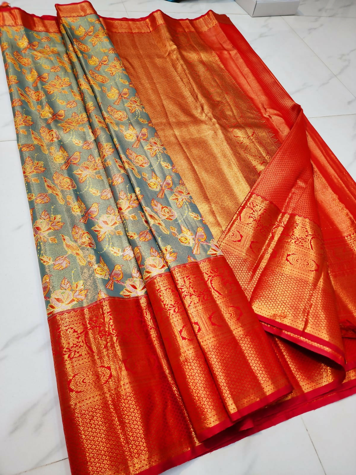 Machine Magic Kanchi - Semi-Tissue Kanchi Bridal Sarees