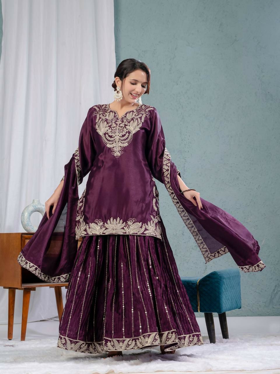 Chinon Sharara Suit Set