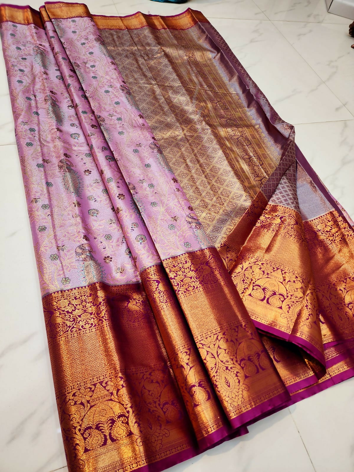 Bridal Budget Bliss - Semi-Tissue Kanchi Bridal Sarees