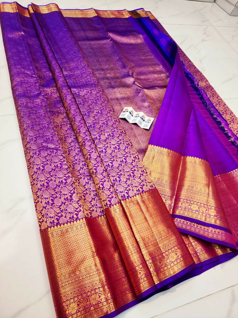 Shubha Muhurtham - Red Kanchipuram Silk Saree with Gold Zari Border | Bridal Wear