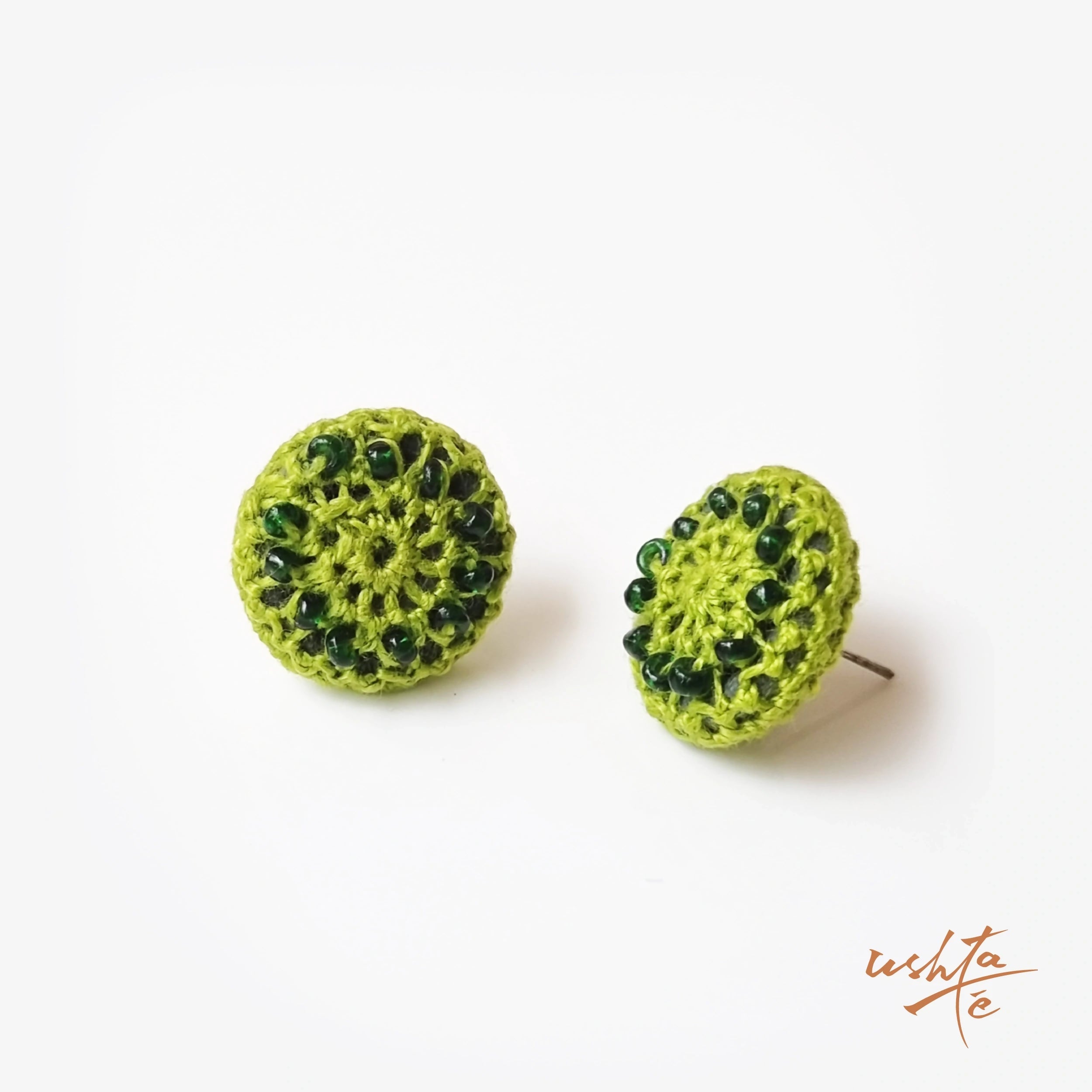 Buttoned-up Leaves - Earring