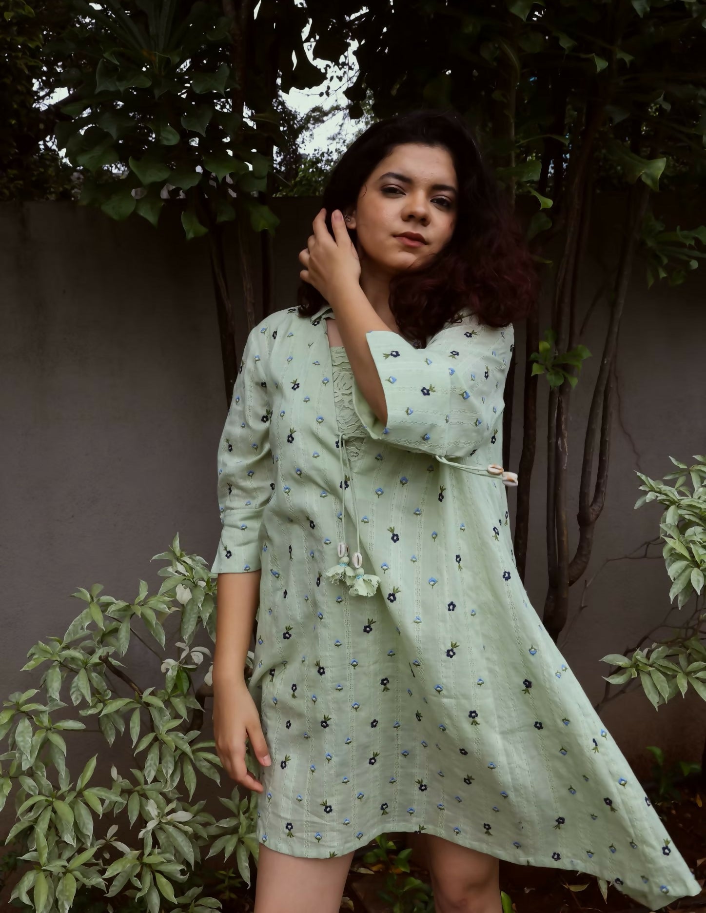 Embroidered Cotton Dress