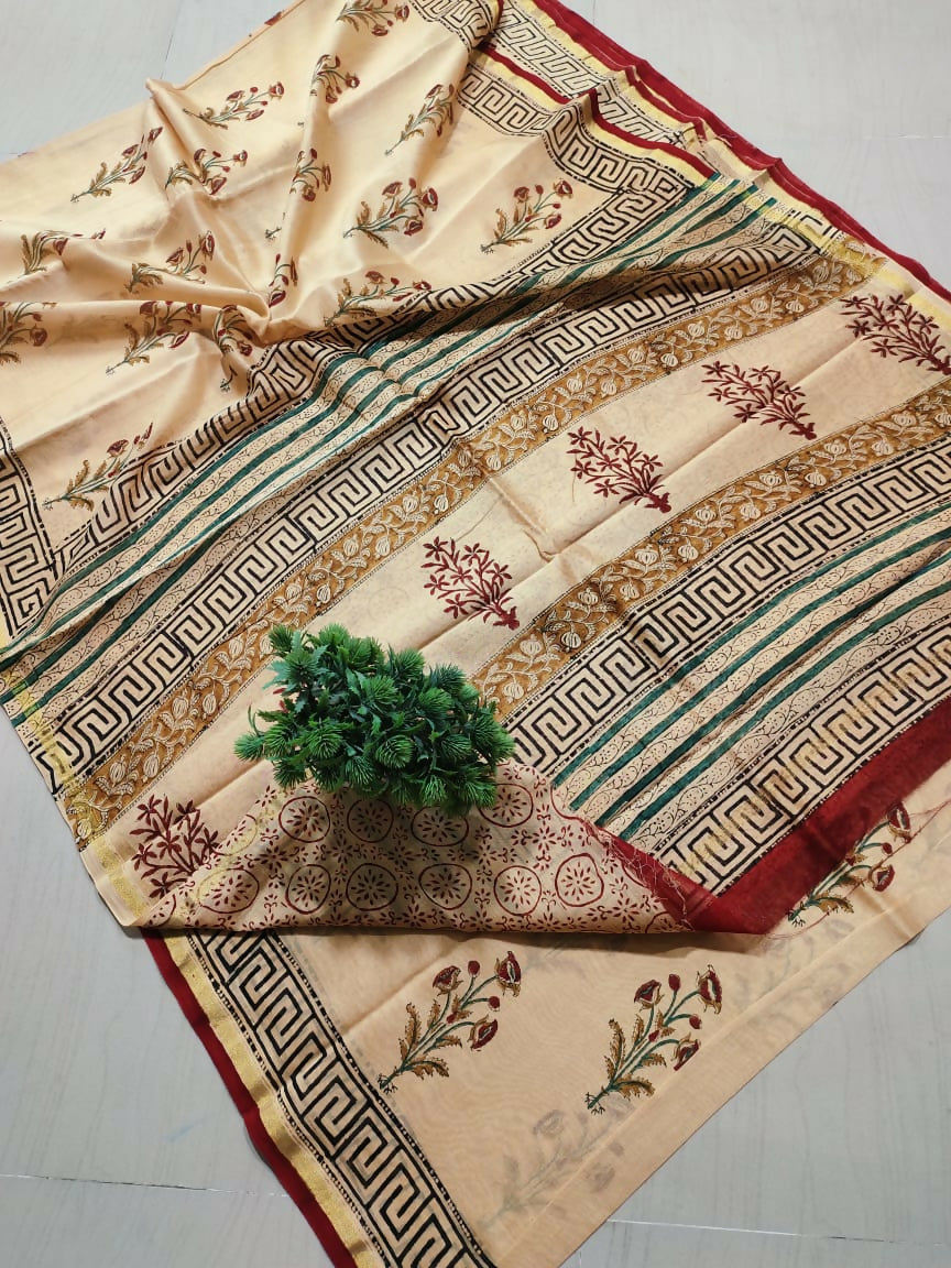 Mystic Weave- Kalamkari Cotton Silk Saree