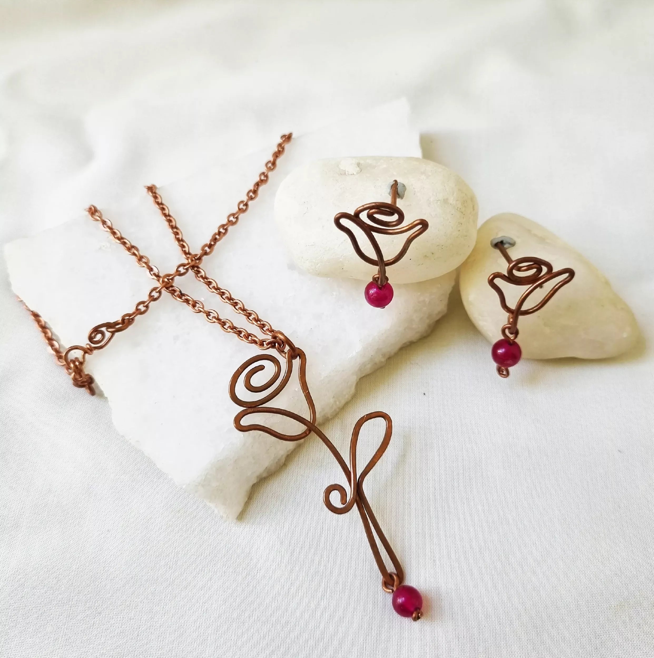 Rosetta - Necklace and Earring