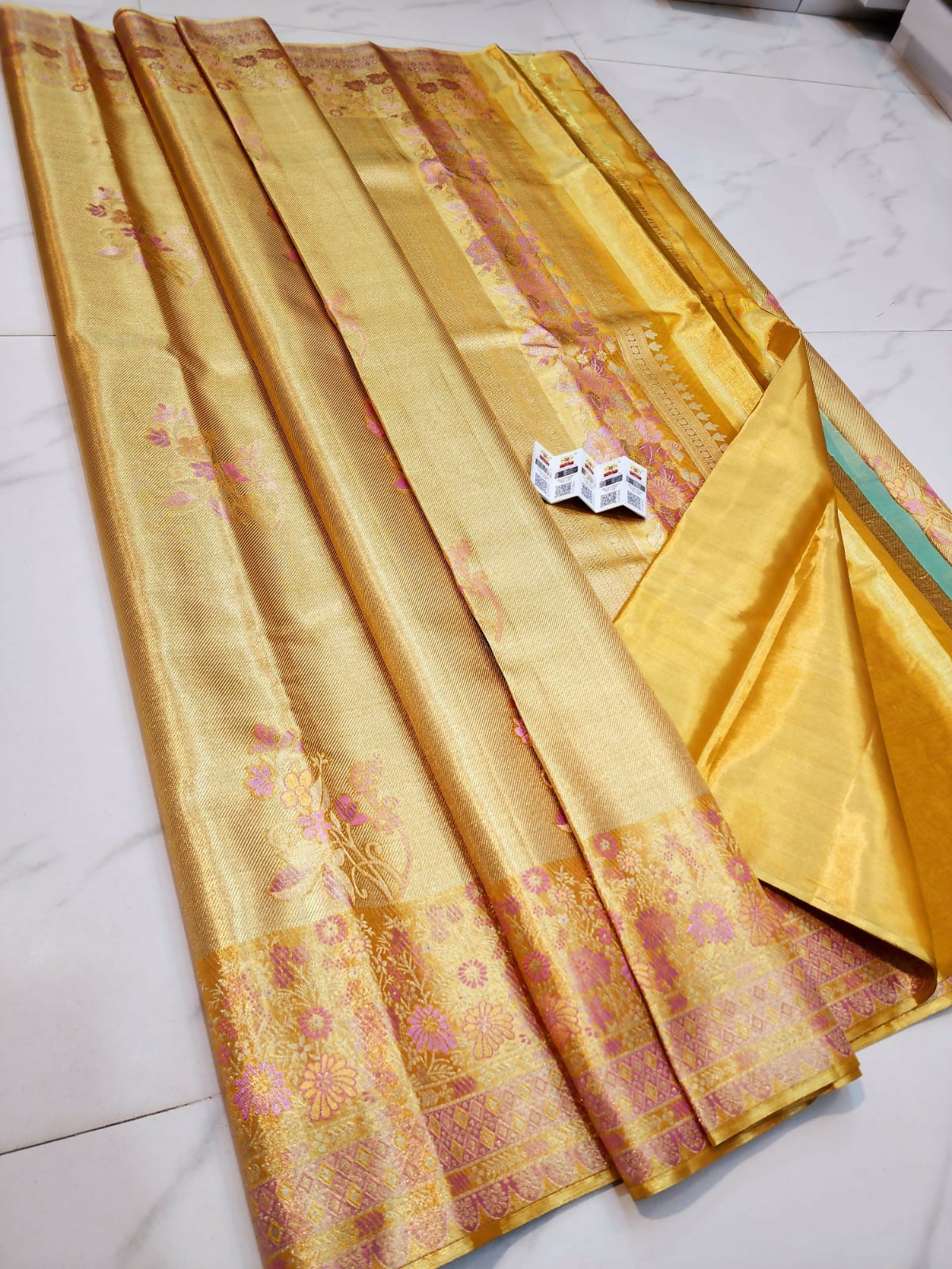 Handloom Zari King -  Kanchi Pattu Tissue Saree