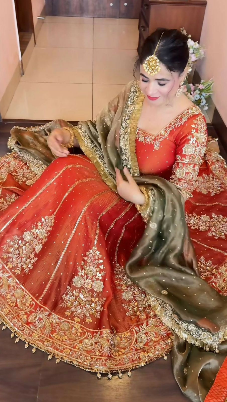 Designer Anarkali Gown with Dupatta Set