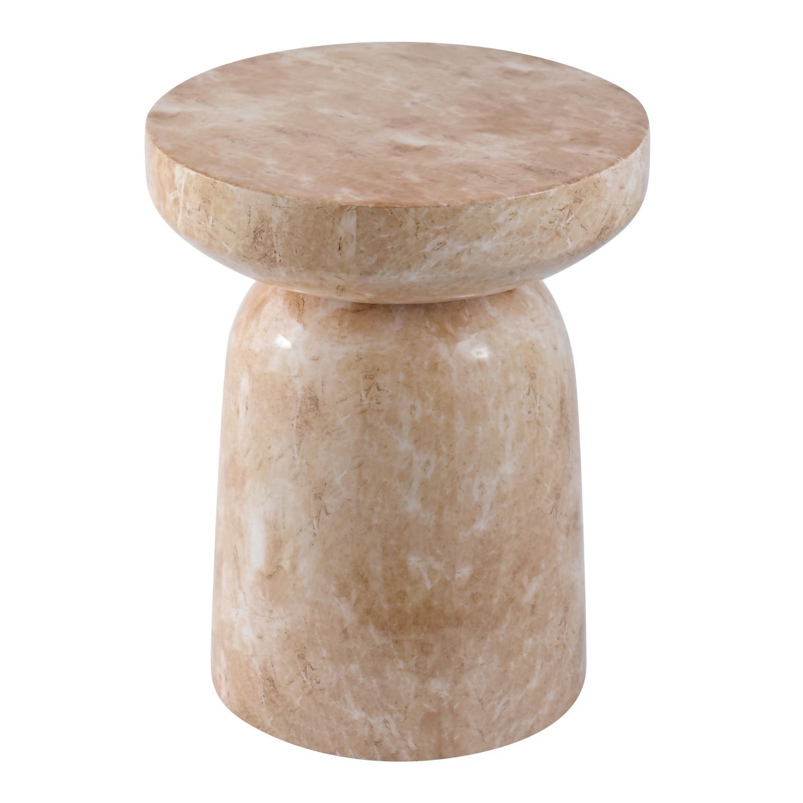Large Metal Accent Side Table (Decal Finish)