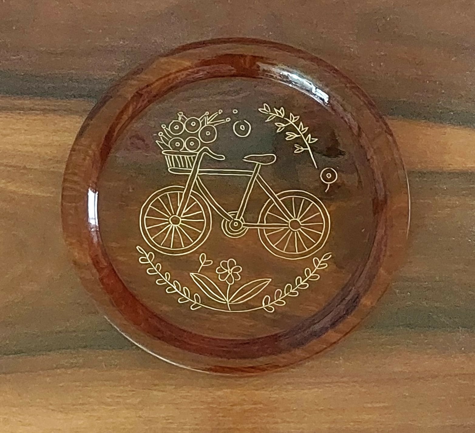 Cycle engraved Wall Decor Plates in Tarkashicrafts – Set of 3