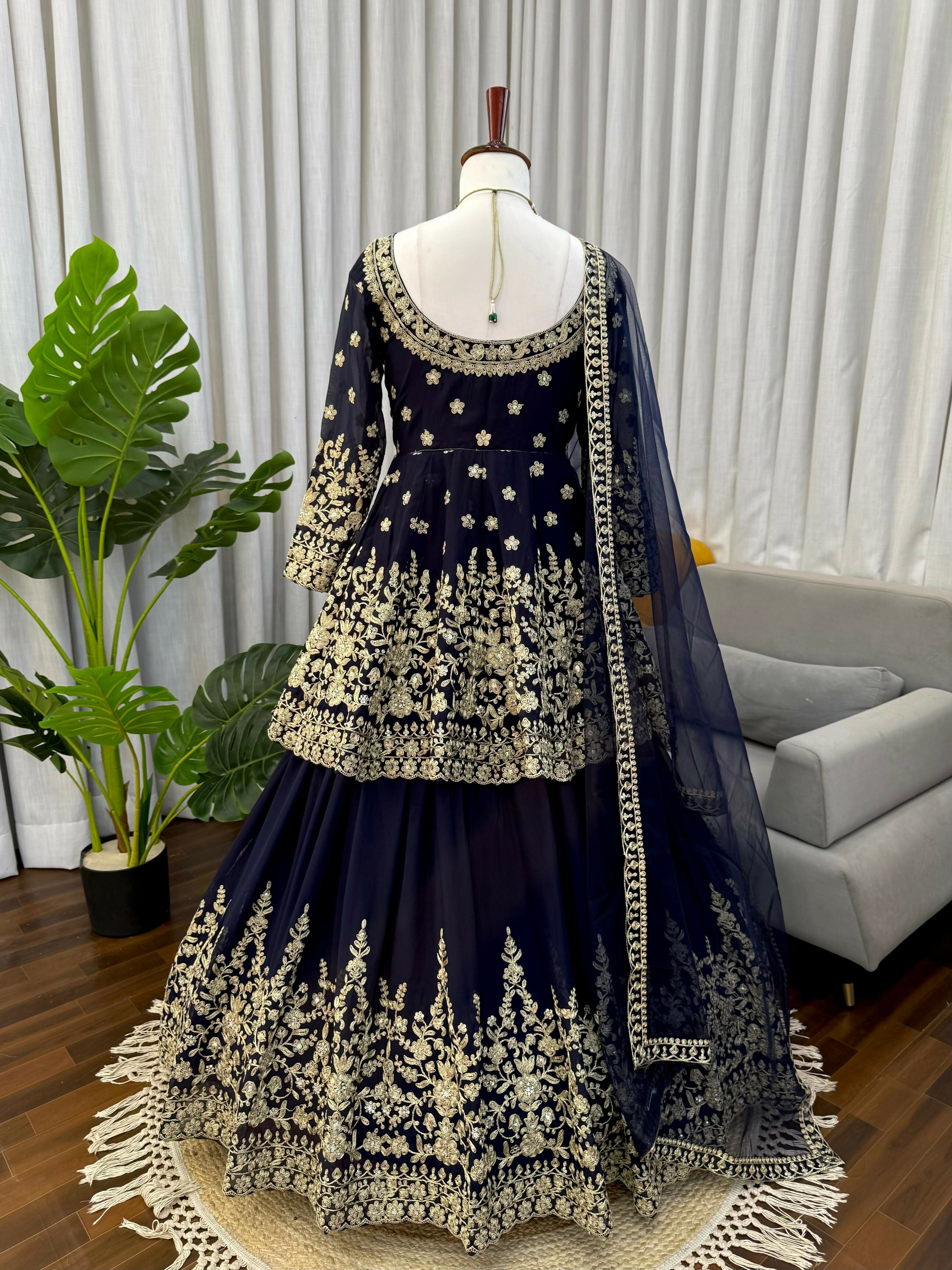 Georgette Lehenga Suit Set