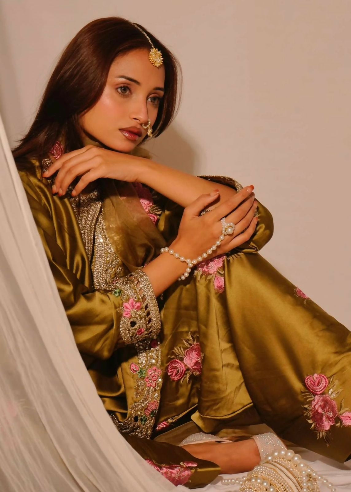 Satin Farshi Suit Set