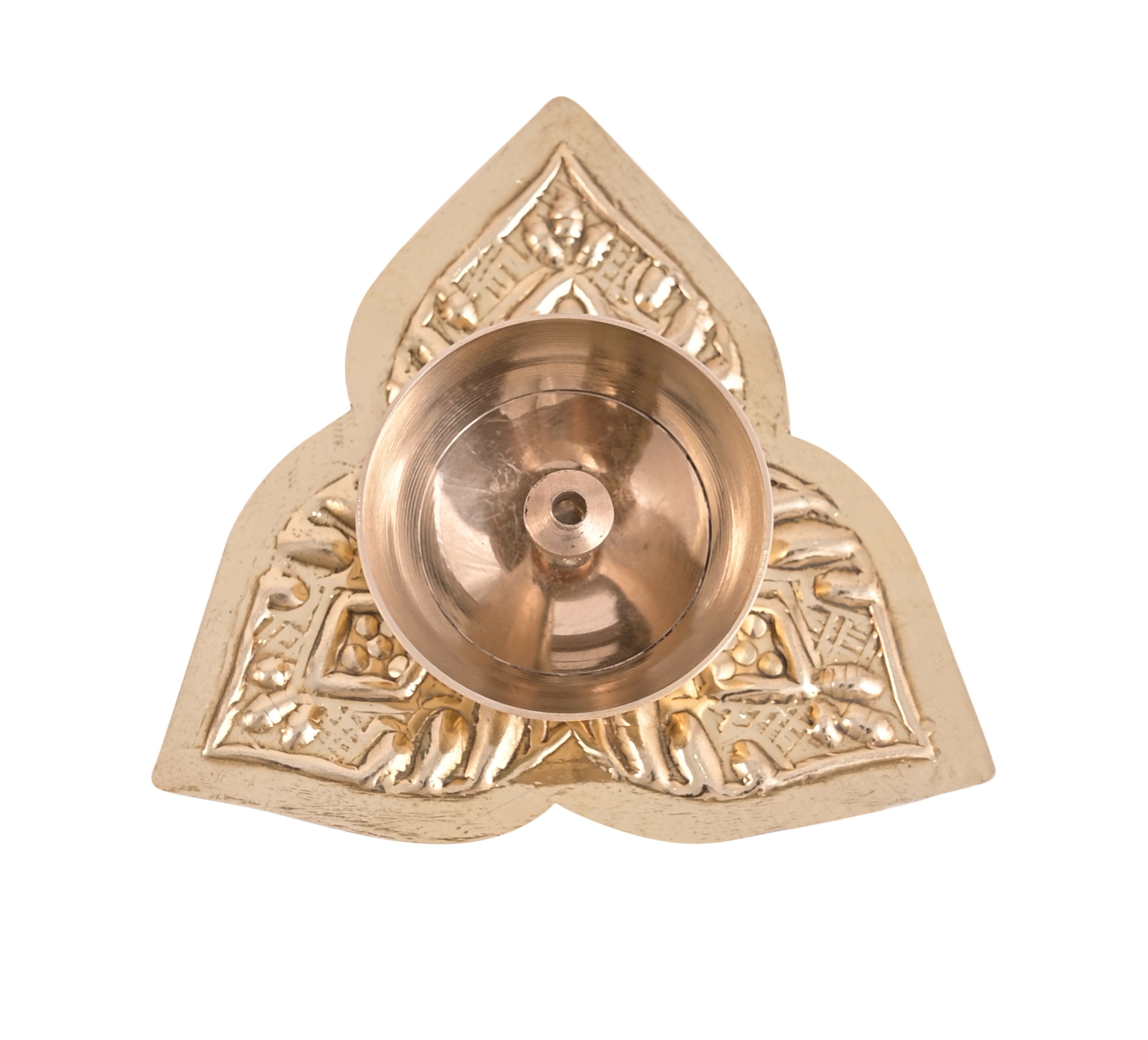 Brass Diya Set (Gold Finish)