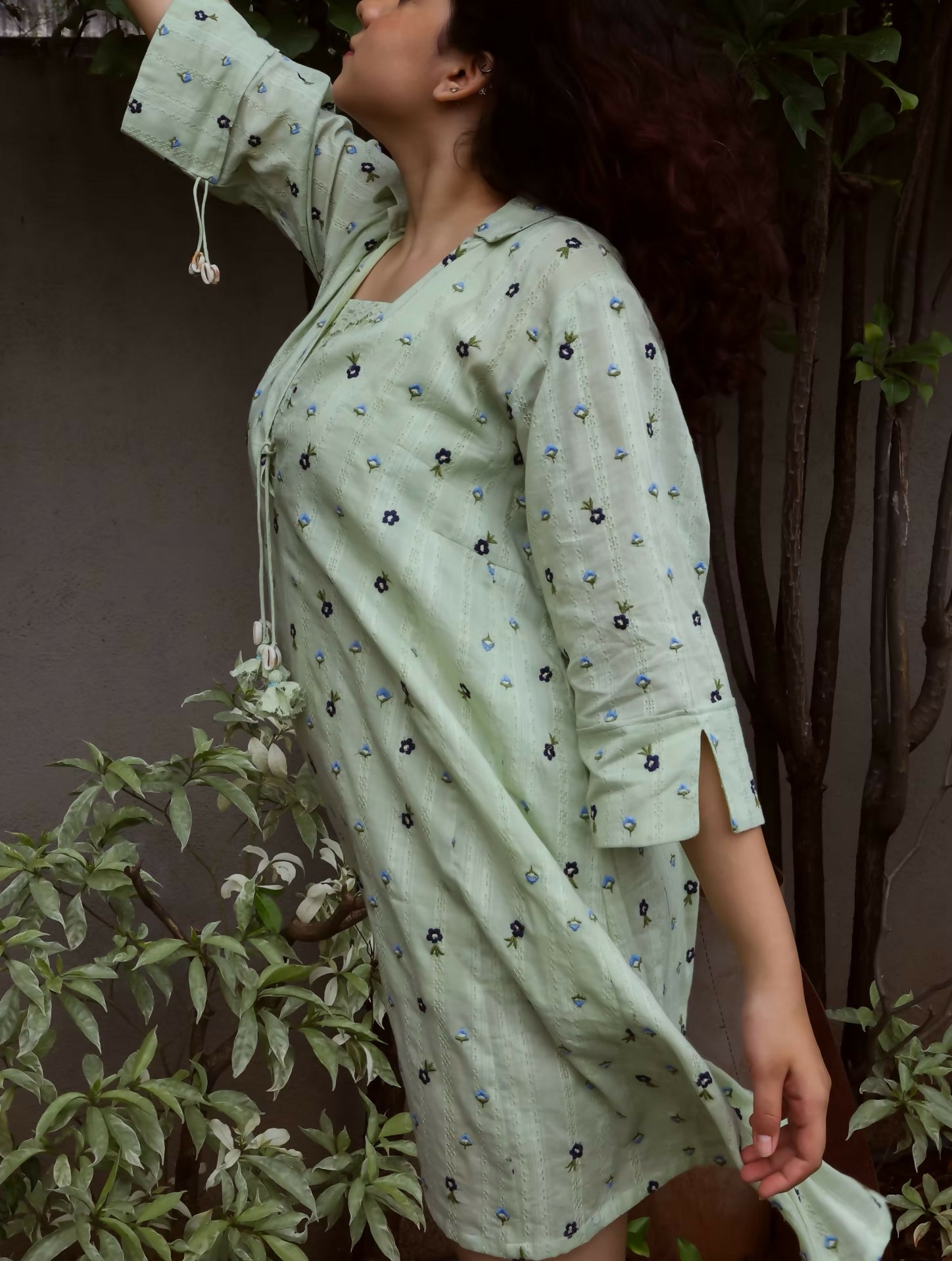 Embroidered Cotton Dress