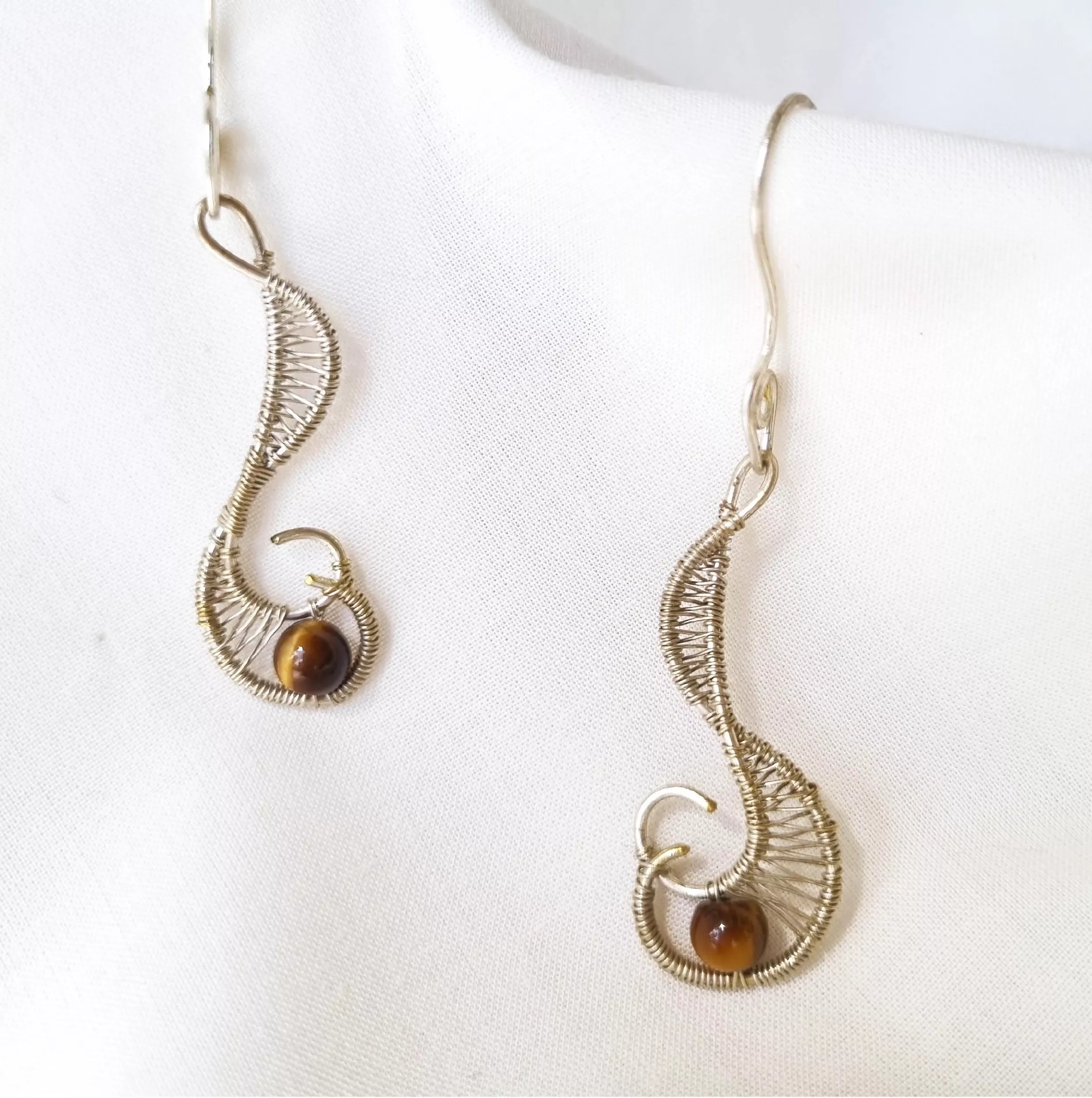 Rippling Stripes - Necklace and Earring