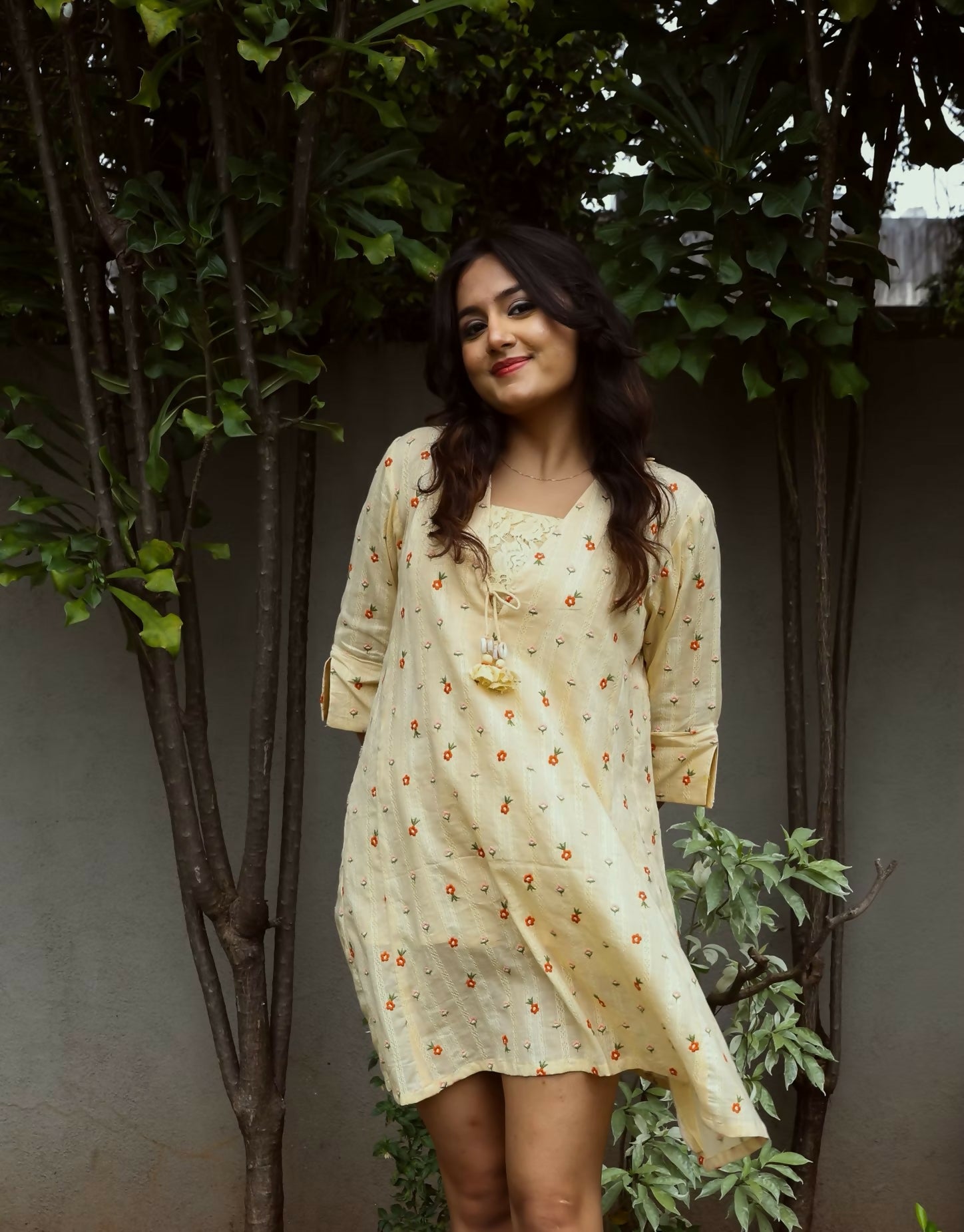 Embroidered Cotton Dress