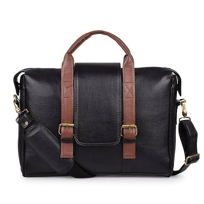 FERNWEH Leather Laptop Messenger Bag – 15.6" with Adjustable Strap