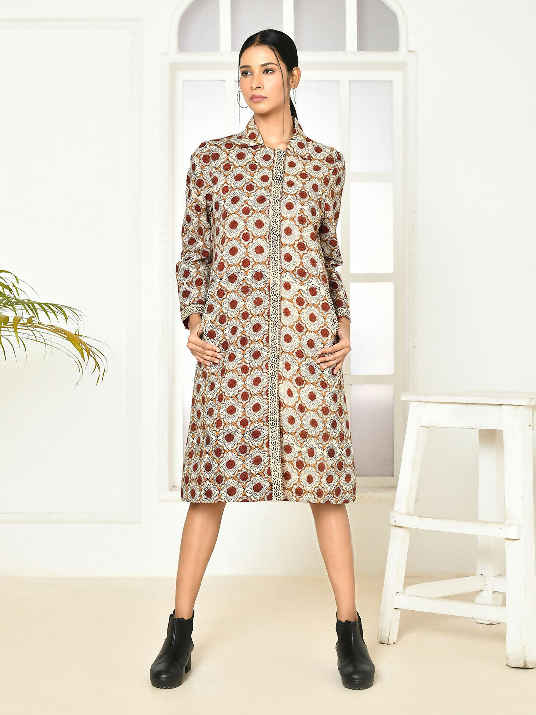 Mia Cotton Women's Long Jacket