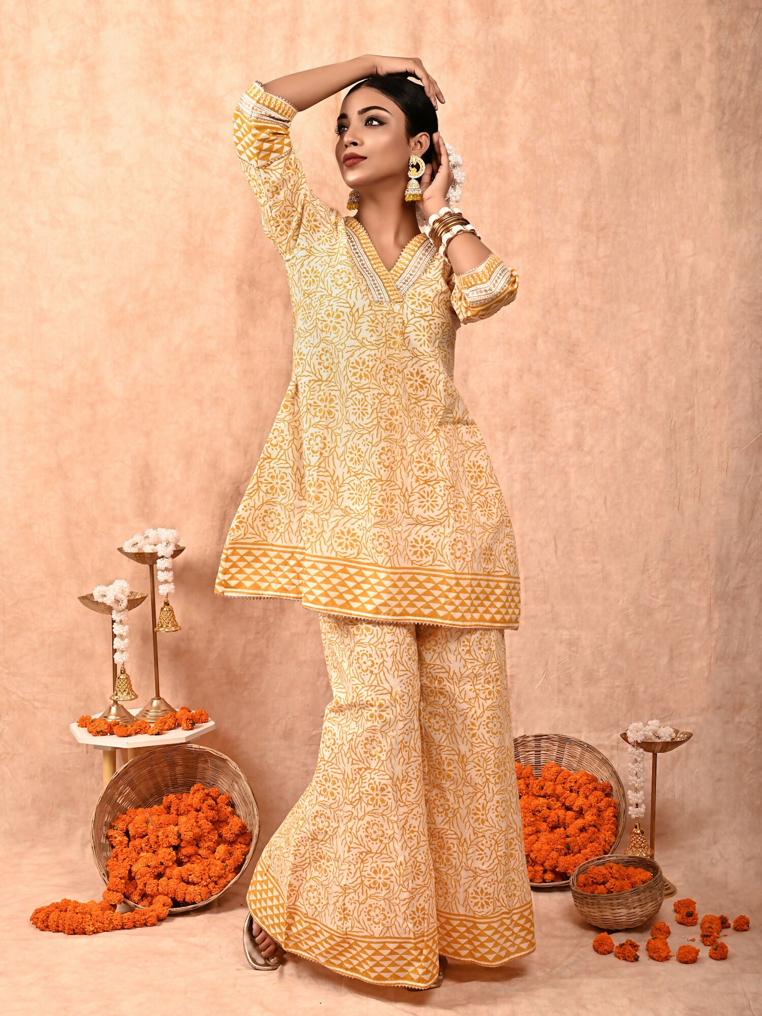 Zeenat Chanderi Silk Kurta Set of 2