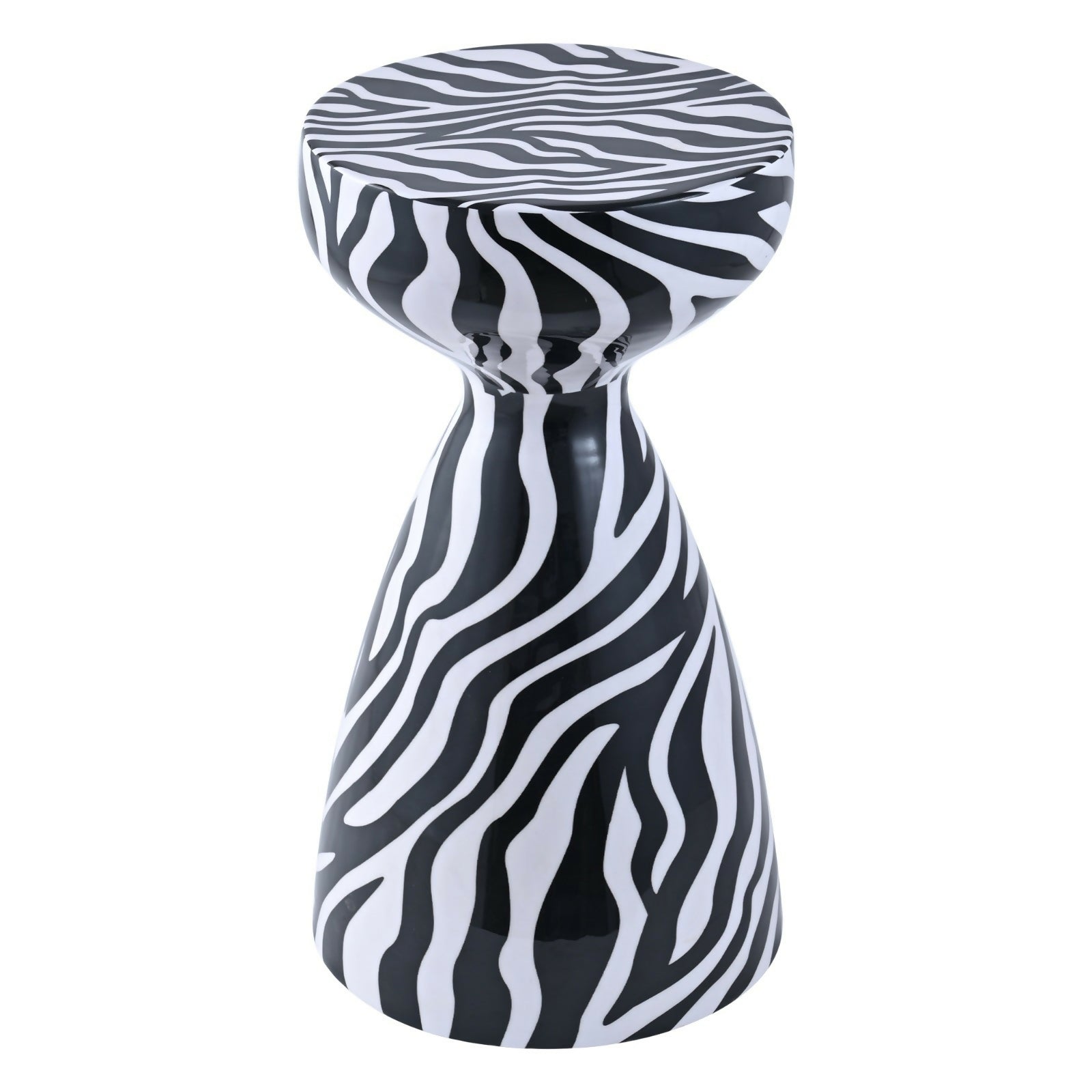 Metal Accent Side Table (Decal Finish – C)