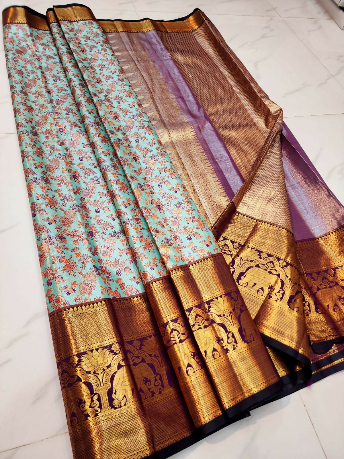 Kanchi Pattern Plus - Semi-Tissue Kanchi Bridal Sarees