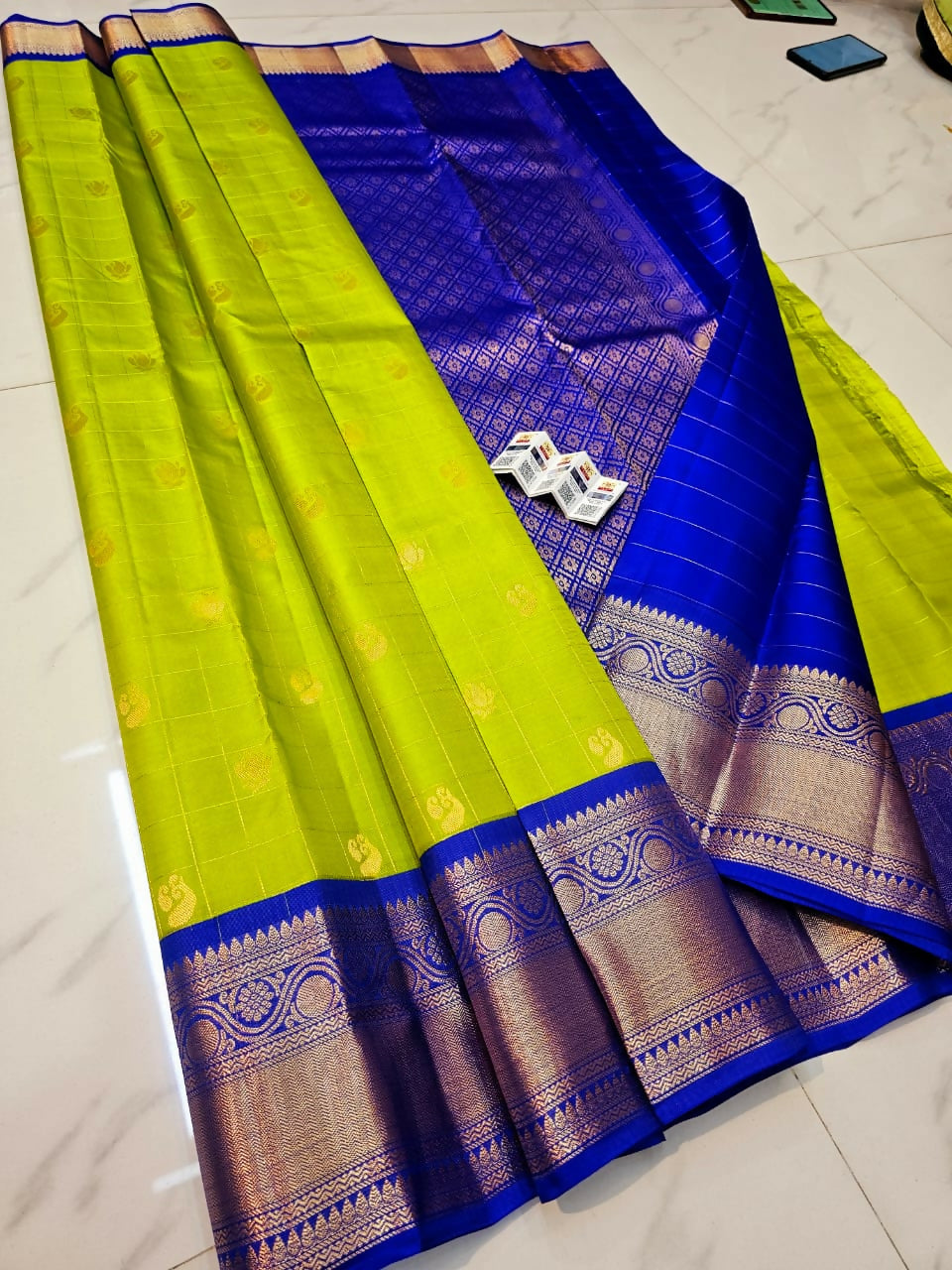 Nimble Drape - Pure Handloom Kanchi Pattu Tissue Sarees