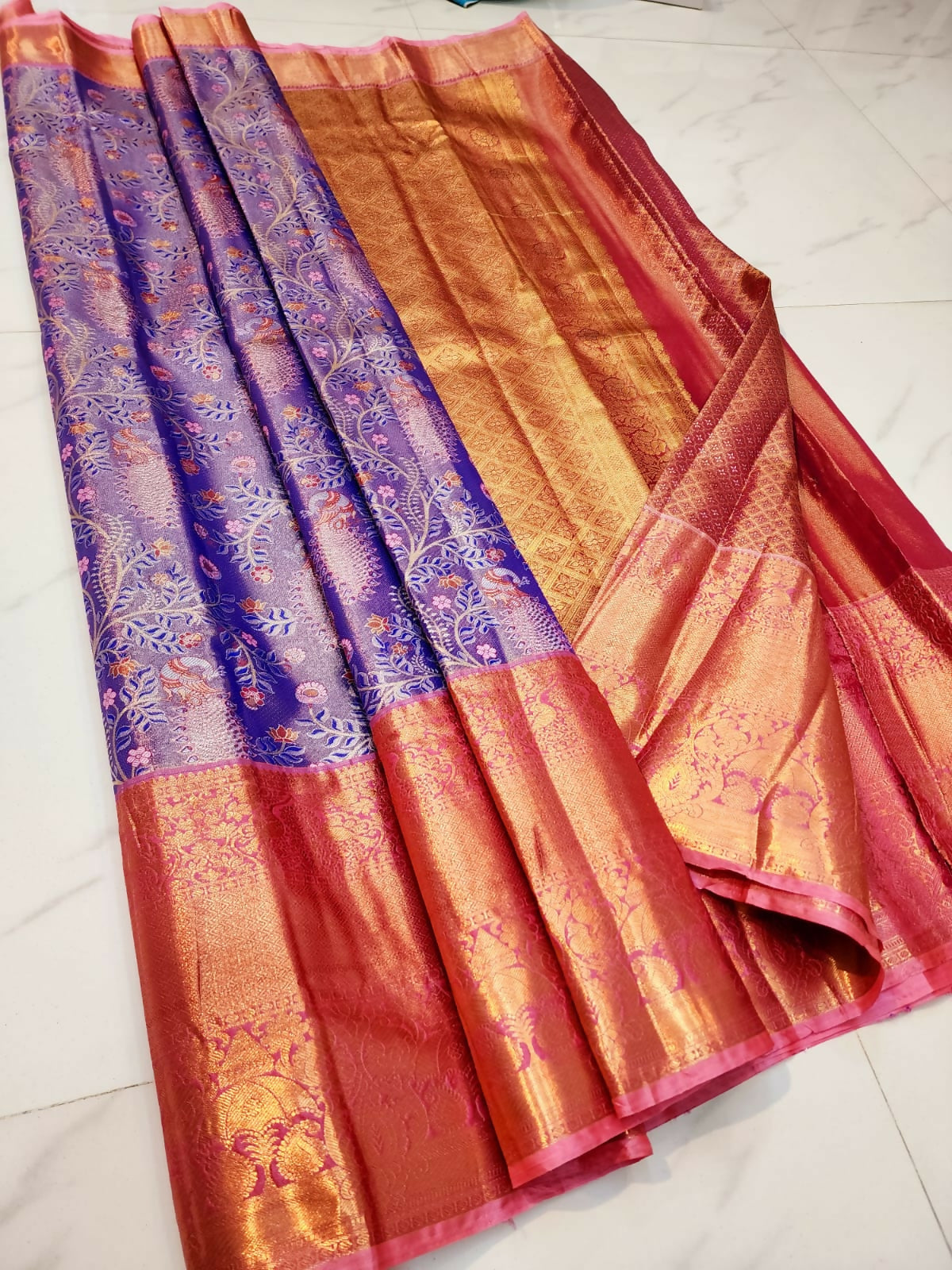 Kanchi Soft Weave - Semi-Tissue Kanchi Bridal Sarees