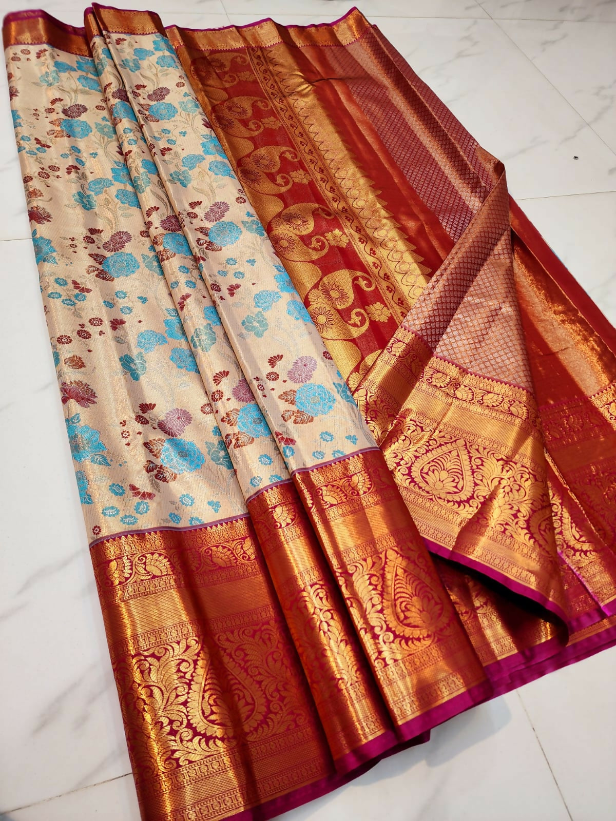 Kanchi Charm Blend - Semi-Tissue Kanchi Bridal Sarees