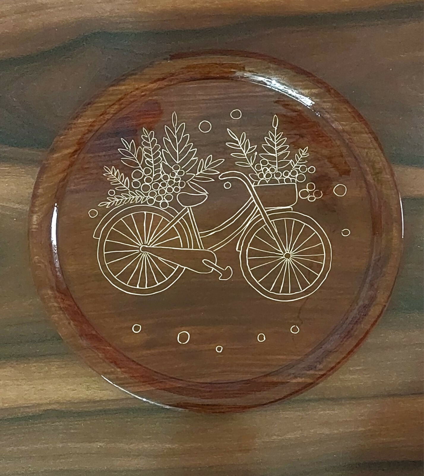 Cycle engraved Wall Decor Plates in Tarkashicrafts – Set of 3