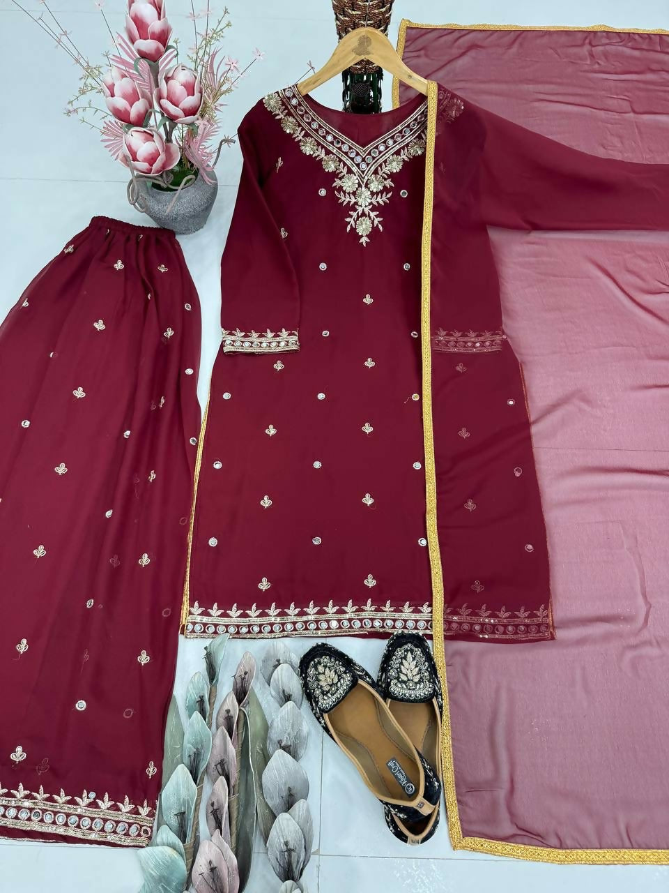 Georgette Party Suit Set