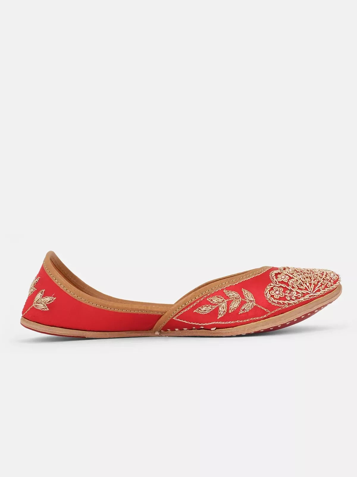 Red Anmoria Handcrafted Jutii For Women