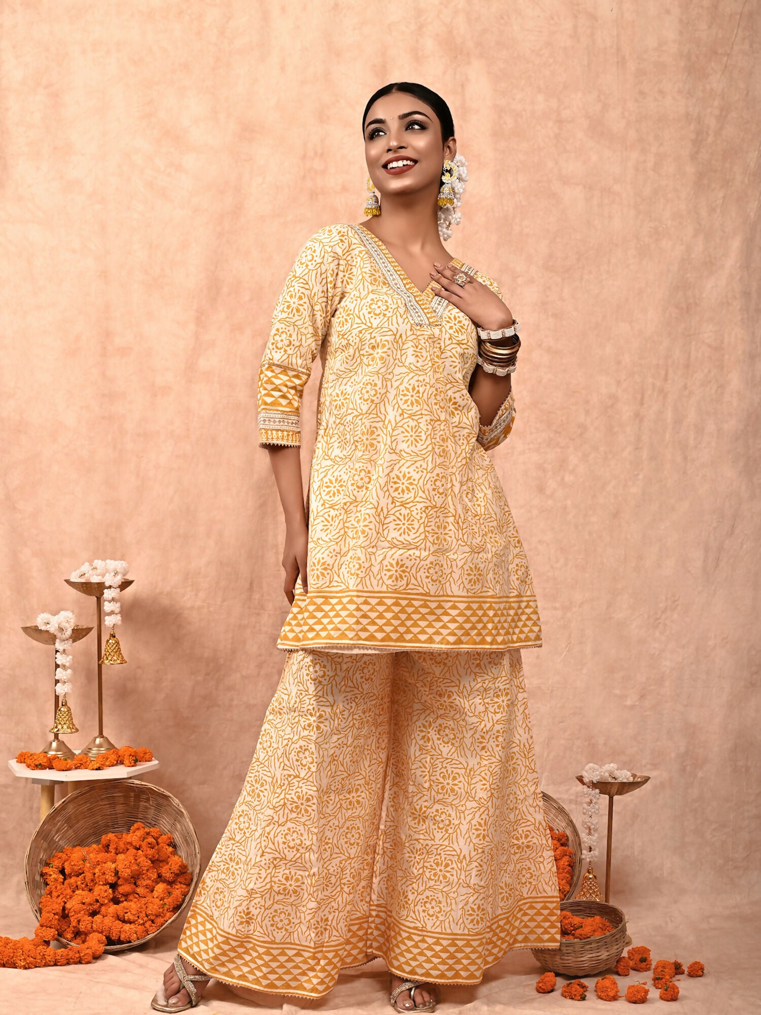 Zeenat Chanderi Silk Kurta Set of 2