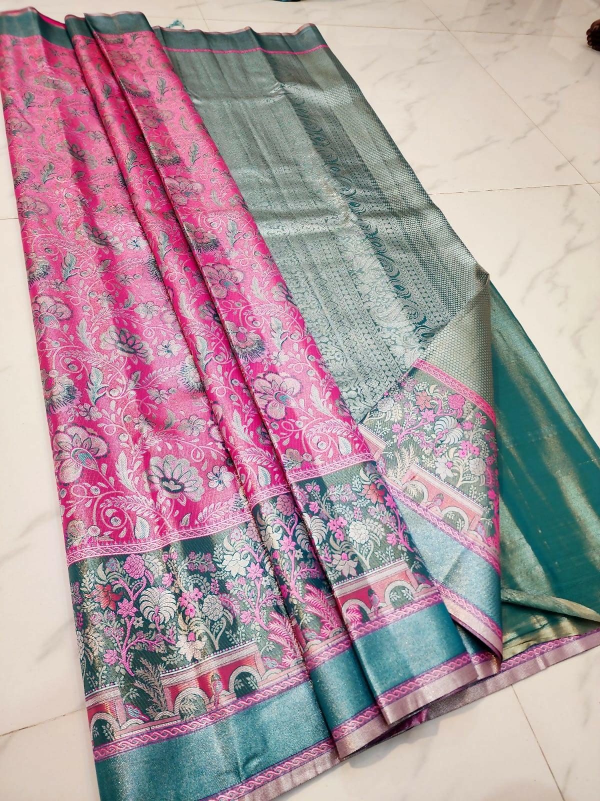 Kanchi Art Weave - Semi-Tissue Kanchi Bridal Sarees
