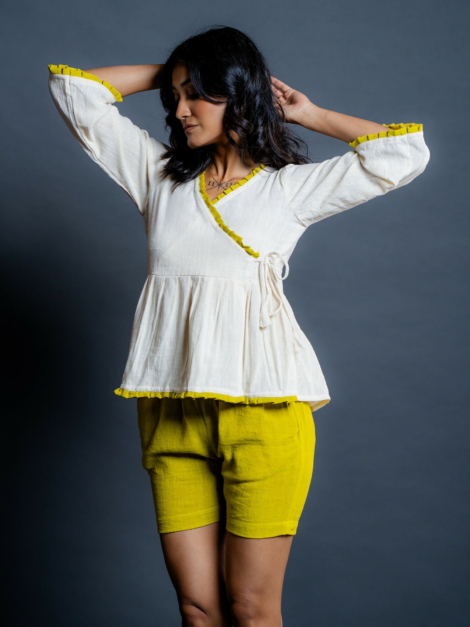 Liora Kora-Green Kala Cotton Co-ord Set