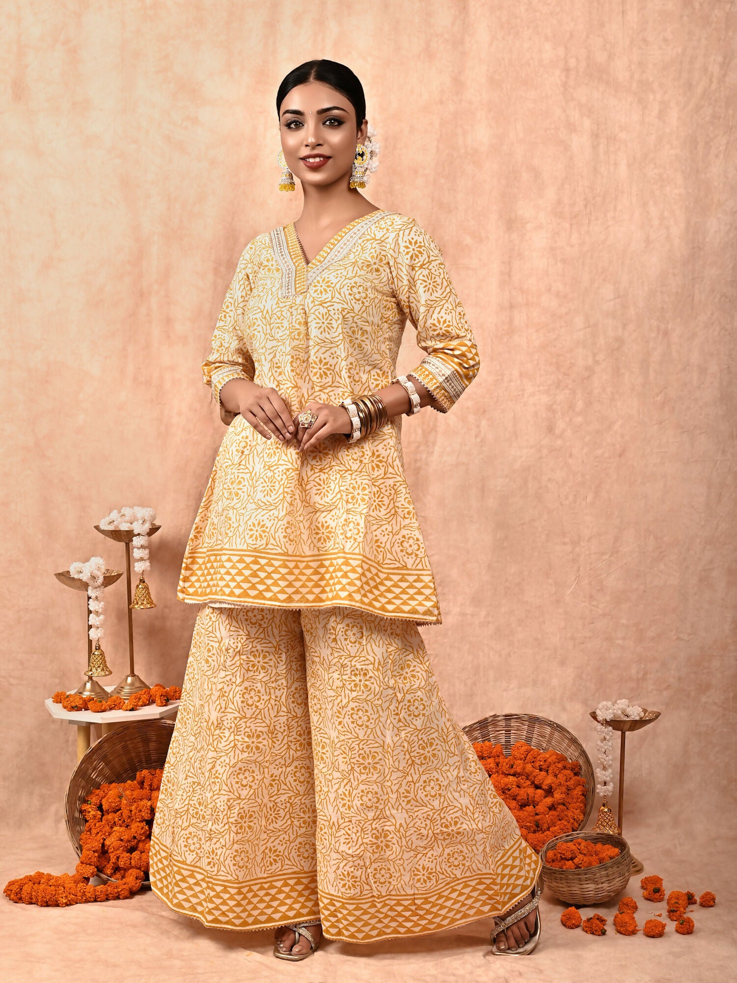 Zeenat Chanderi Silk Kurta Set of 2