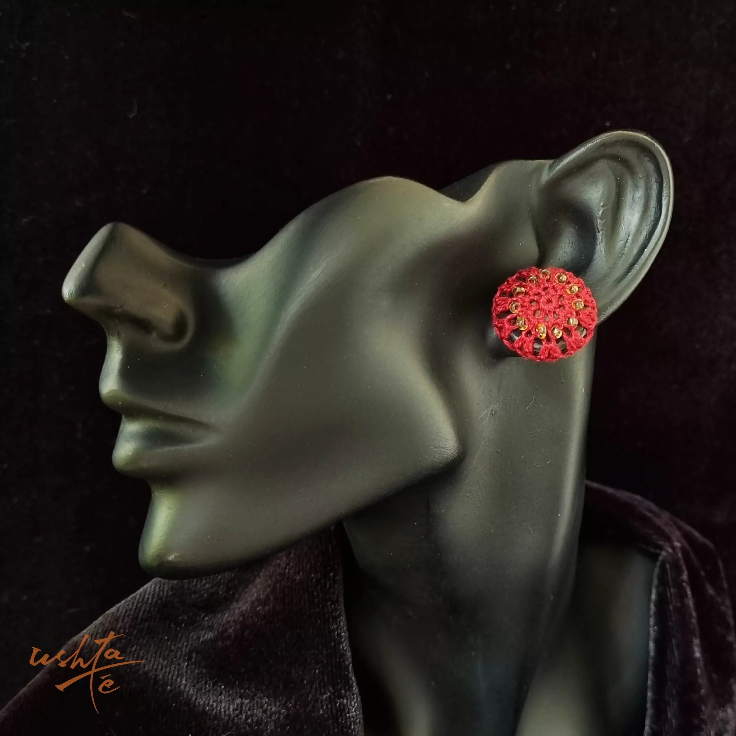 Buttoned-up Berries - Earring